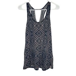 Smartwool Women's Blue & Pink Geometric Tank Top Medium